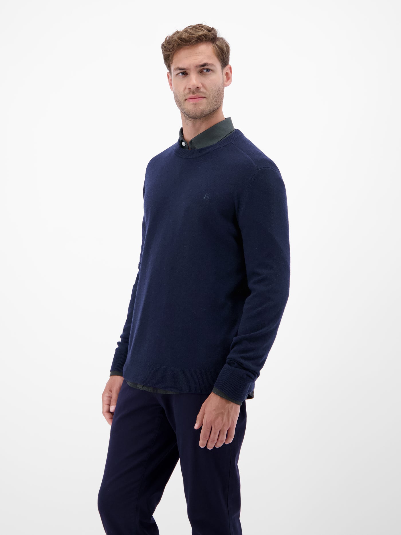 Strickpullover aus  Schurwoll-Kaschmir-Mix, stilvoll und entspannt - LERROS