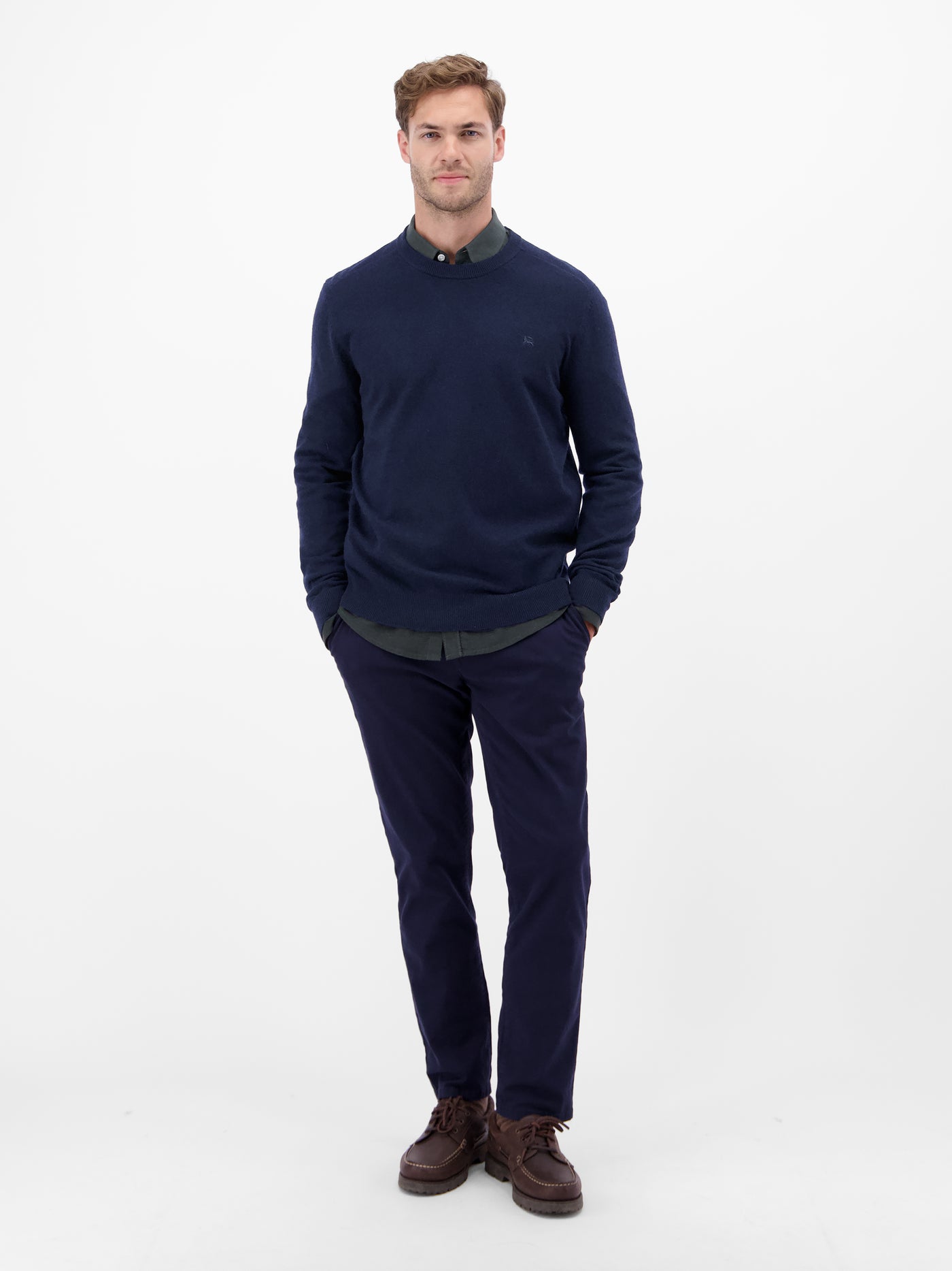 Strickpullover aus  Schurwoll-Kaschmir-Mix, stilvoll und entspannt - LERROS