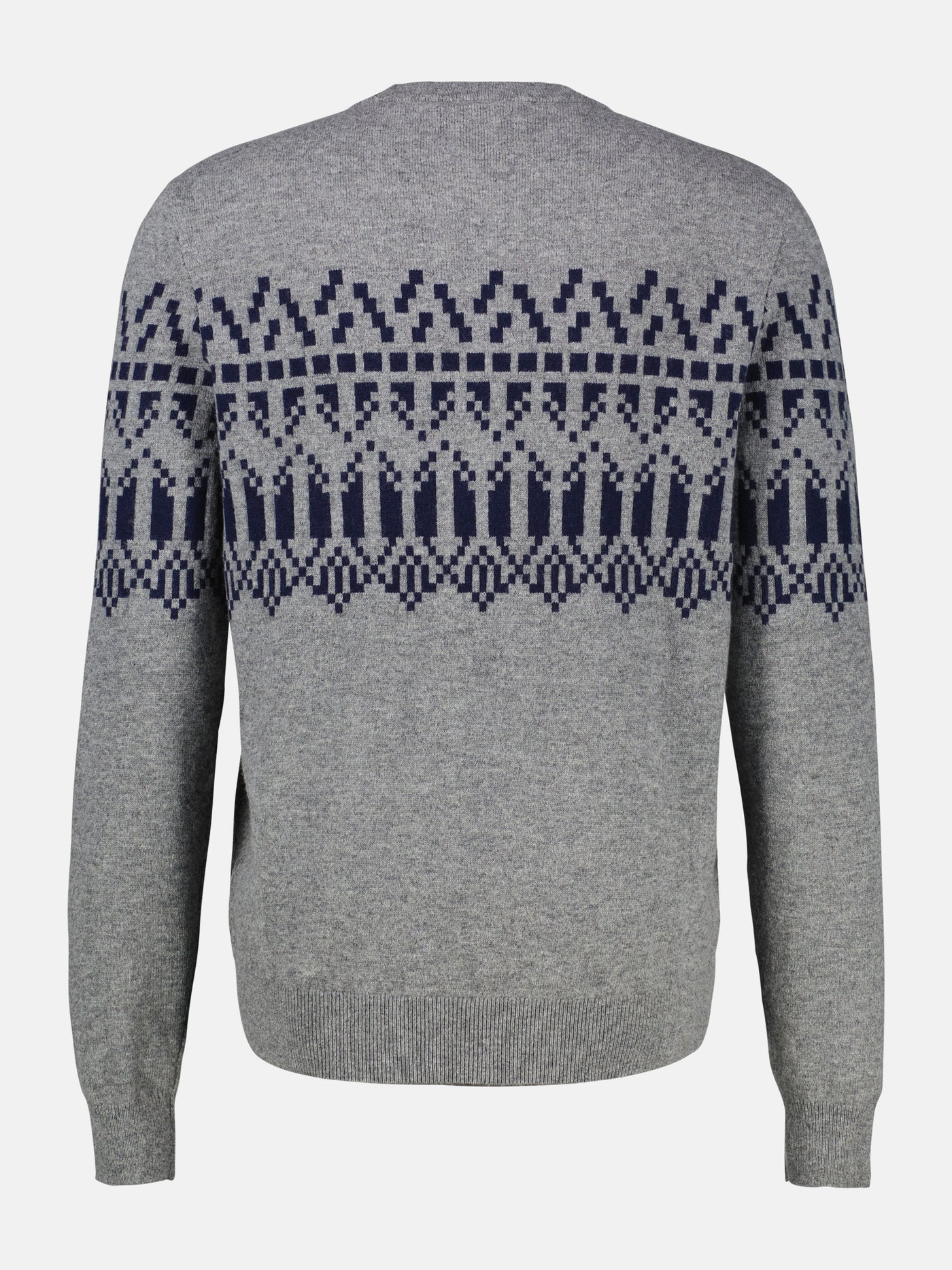 Herren Strickpullover aus Woll-Kaschmir-Mix, skandinavisch inspiriert - LERROS