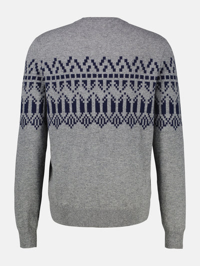 Herren Strickpullover aus Woll-Kaschmir-Mix, skandinavisch inspiriert - LERROS