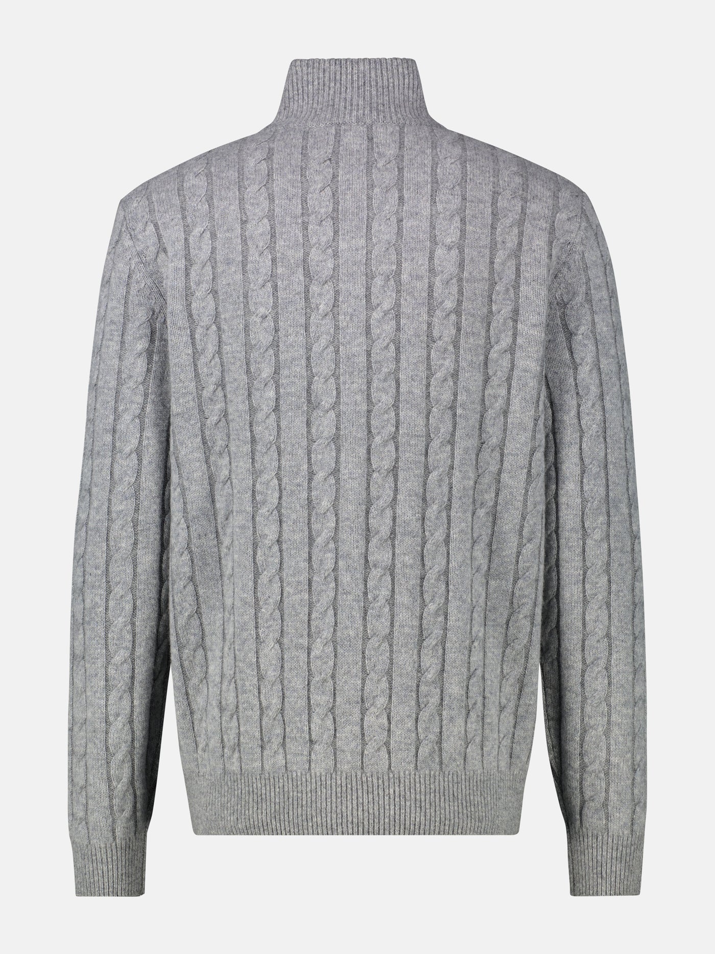 Troyer mit Zopfmuster aus Woll-Kaschmir-Mix-Klassik trifft Coolness - LERROS