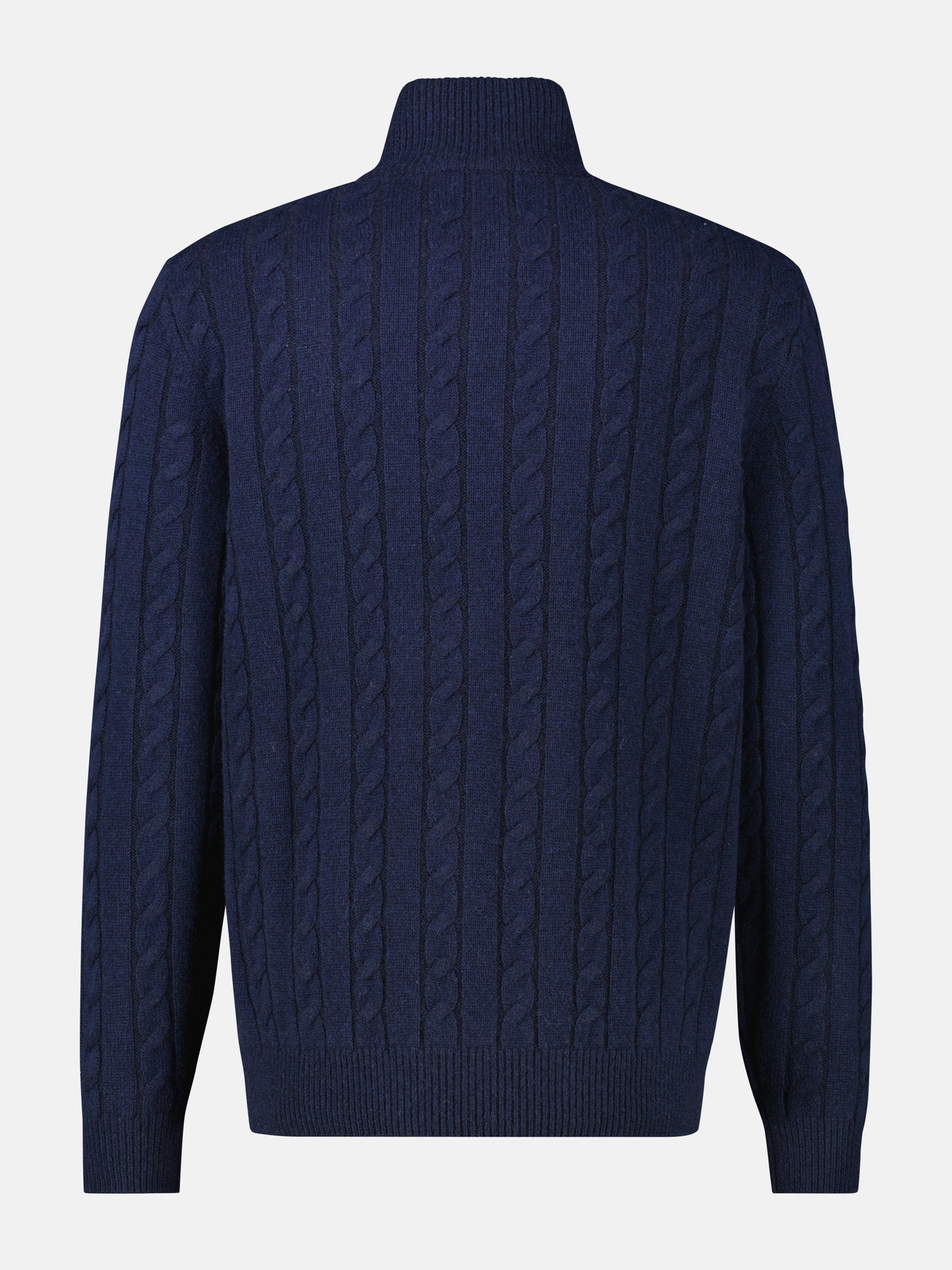 Troyer mit Zopfmuster aus Woll-Kaschmir-Mix-Klassik trifft Coolness - LERROS