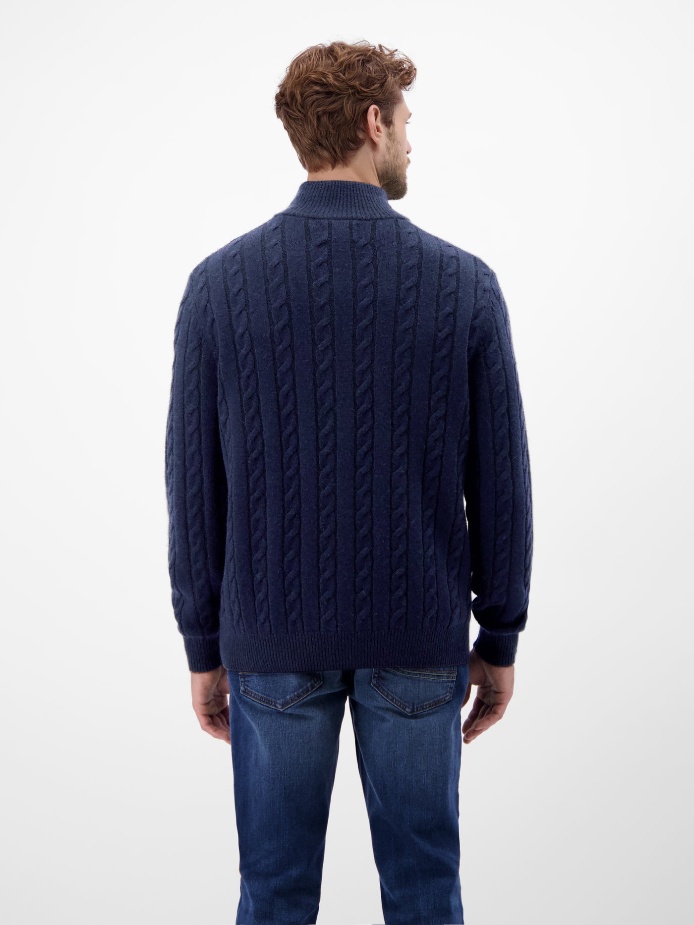 Troyer mit Zopfmuster aus Woll-Kaschmir-Mix-Klassik trifft Coolness - LERROS