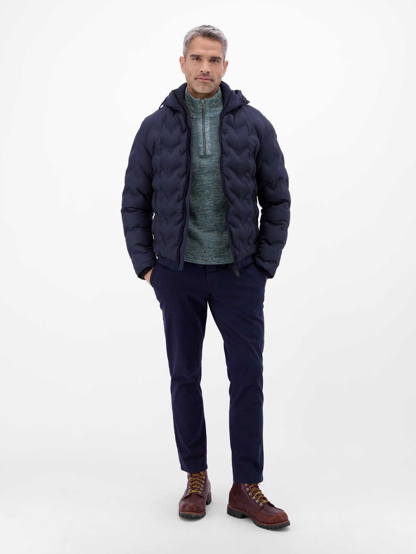 Herren Troyer in Twist-Struktur - LERROS