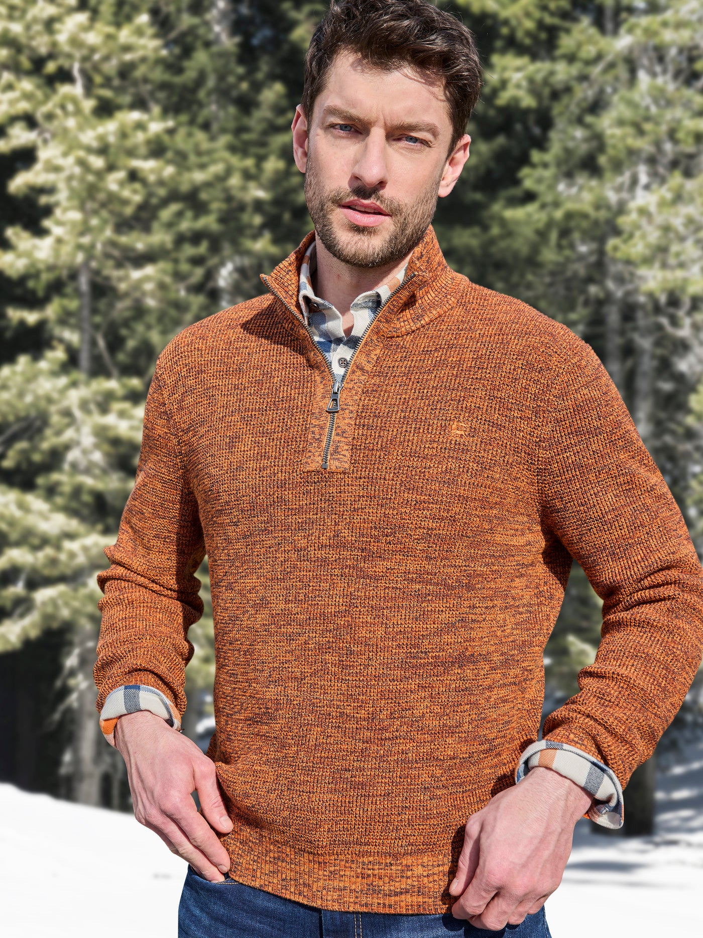 Herren Troyer in Twist-Struktur - LERROS