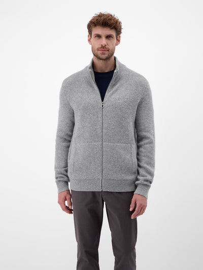 Strickjacke aus  Schurwoll-Kaschmir-Mix, stilvoll und lässig - LERROS