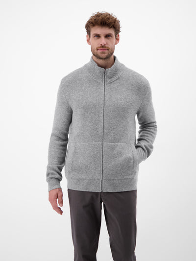 Strickjacke aus  Schurwoll-Kaschmir-Mix, stilvoll und lässig - LERROS