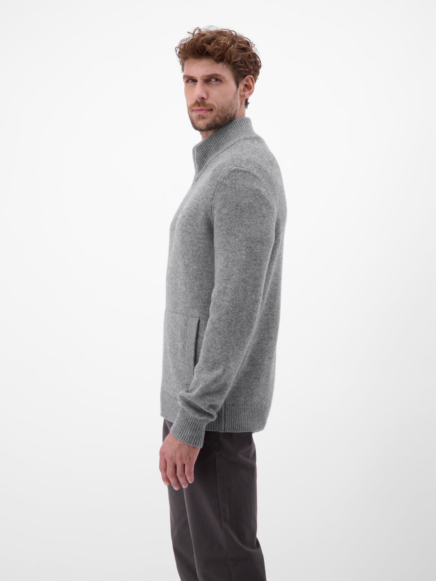 Strickjacke aus  Schurwoll-Kaschmir-Mix, stilvoll und lässig - LERROS