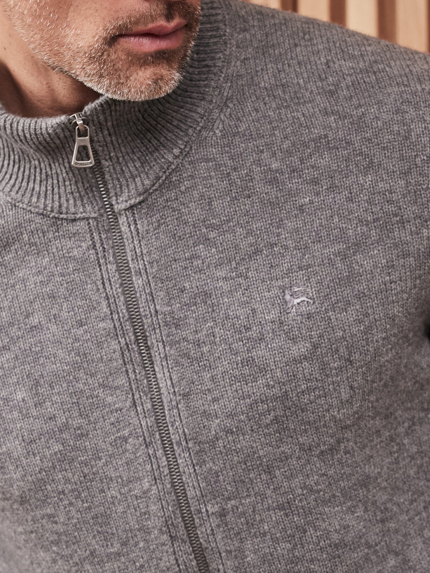 Strickjacke aus  Schurwoll-Kaschmir-Mix, stilvoll und lässig - LERROS