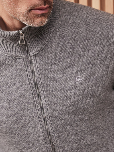 Strickjacke aus  Schurwoll-Kaschmir-Mix, stilvoll und lässig - LERROS