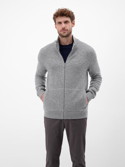 Strickjacke aus  Schurwoll-Kaschmir-Mix, stilvoll und lässig - LERROS