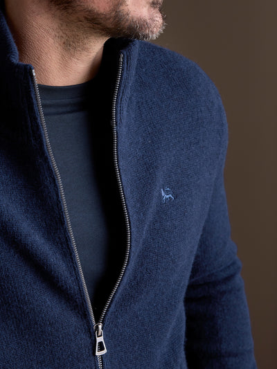 Strickjacke aus  Schurwoll-Kaschmir-Mix, stilvoll und lässig - LERROS