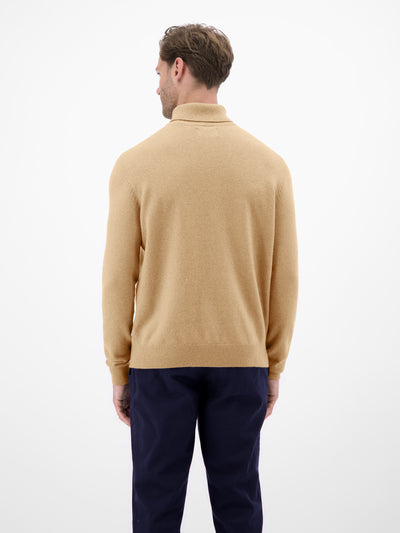 Herren Rollkragenpullover aus Woll-Kaschmir-Mix – lässige Optik, wärmender Tragekomfort - LERROS