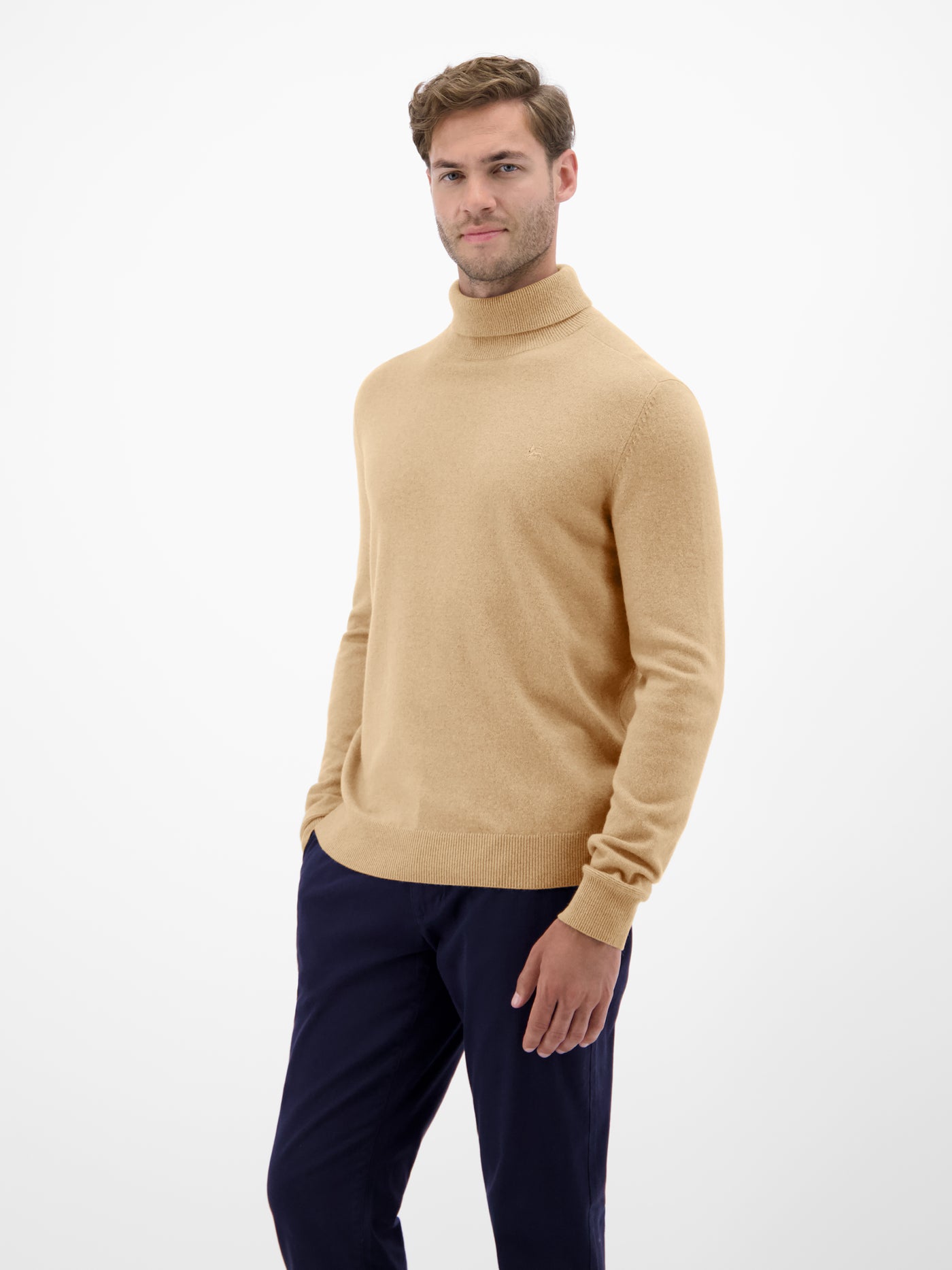 Herren Rollkragenpullover aus Woll-Kaschmir-Mix – lässige Optik, wärmender Tragekomfort - LERROS