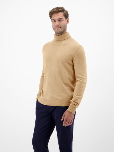 Herren Rollkragenpullover aus Woll-Kaschmir-Mix – lässige Optik, wärmender Tragekomfort - LERROS