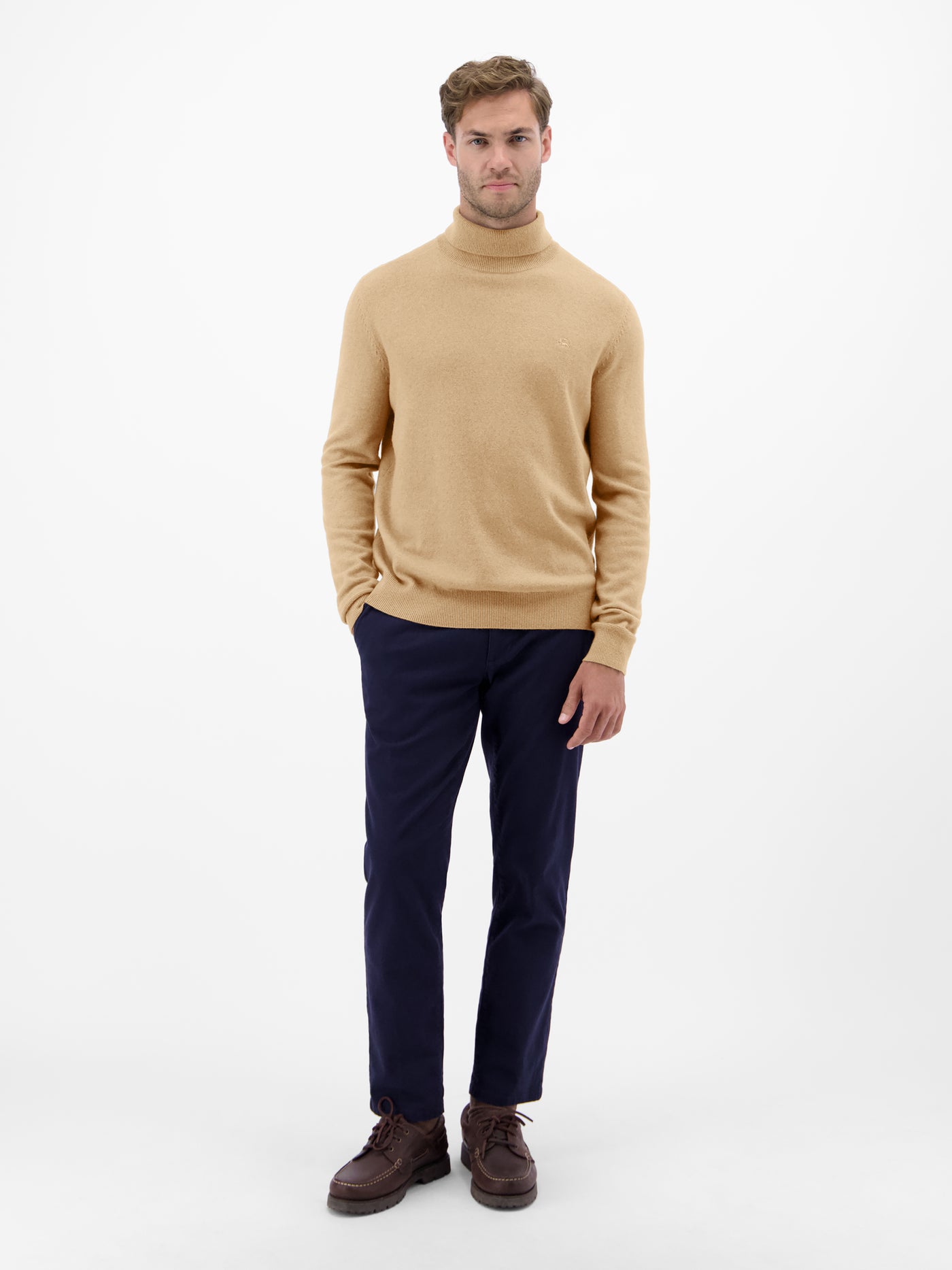 Herren Rollkragenpullover aus Woll-Kaschmir-Mix – lässige Optik, wärmender Tragekomfort - LERROS
