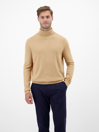 Herren Rollkragenpullover aus Woll-Kaschmir-Mix – lässige Optik, wärmender Tragekomfort - LERROS