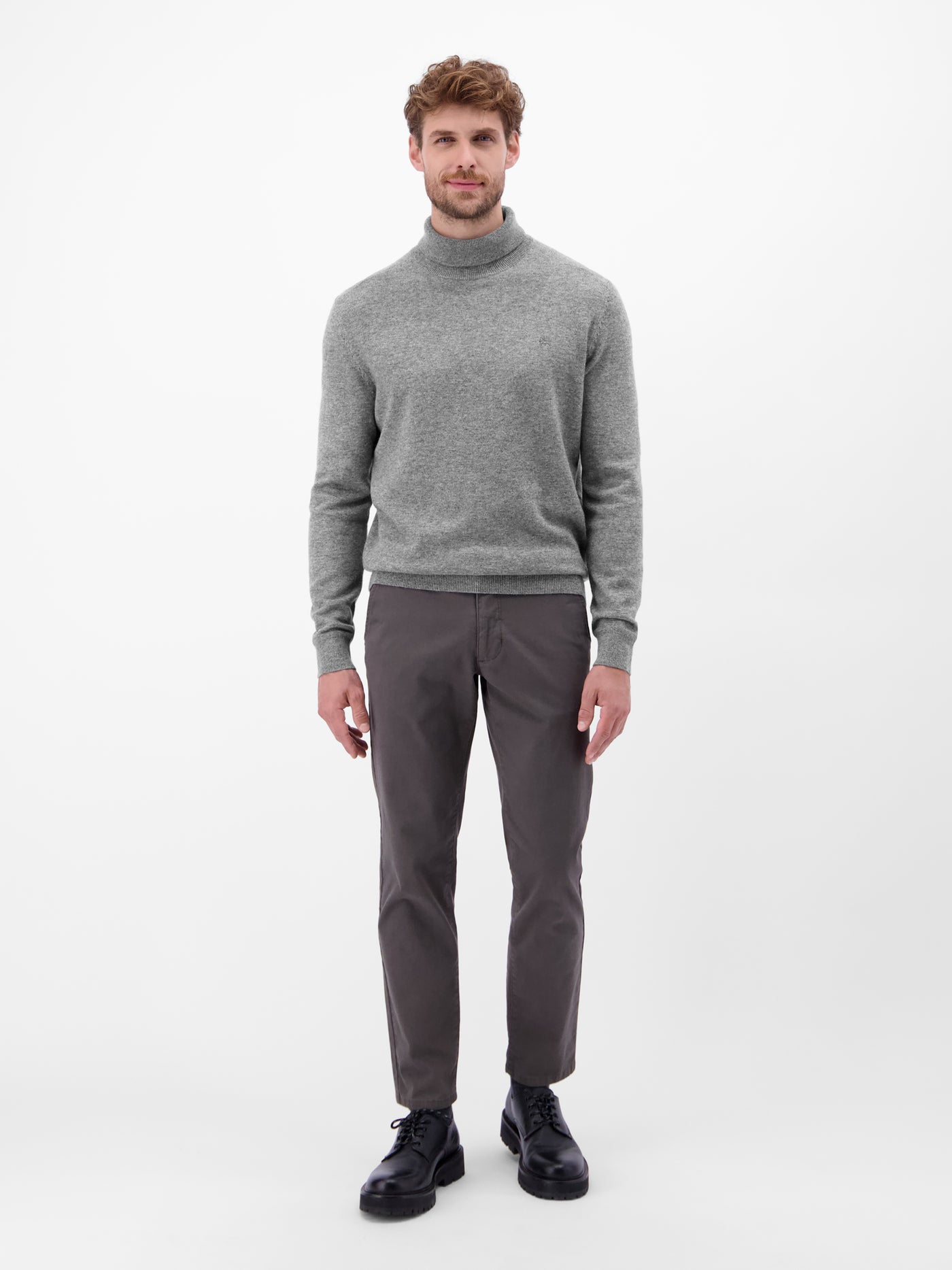 Herren Rollkragenpullover aus Woll-Kaschmir-Mix – lässige Optik, wärmender Tragekomfort - LERROS