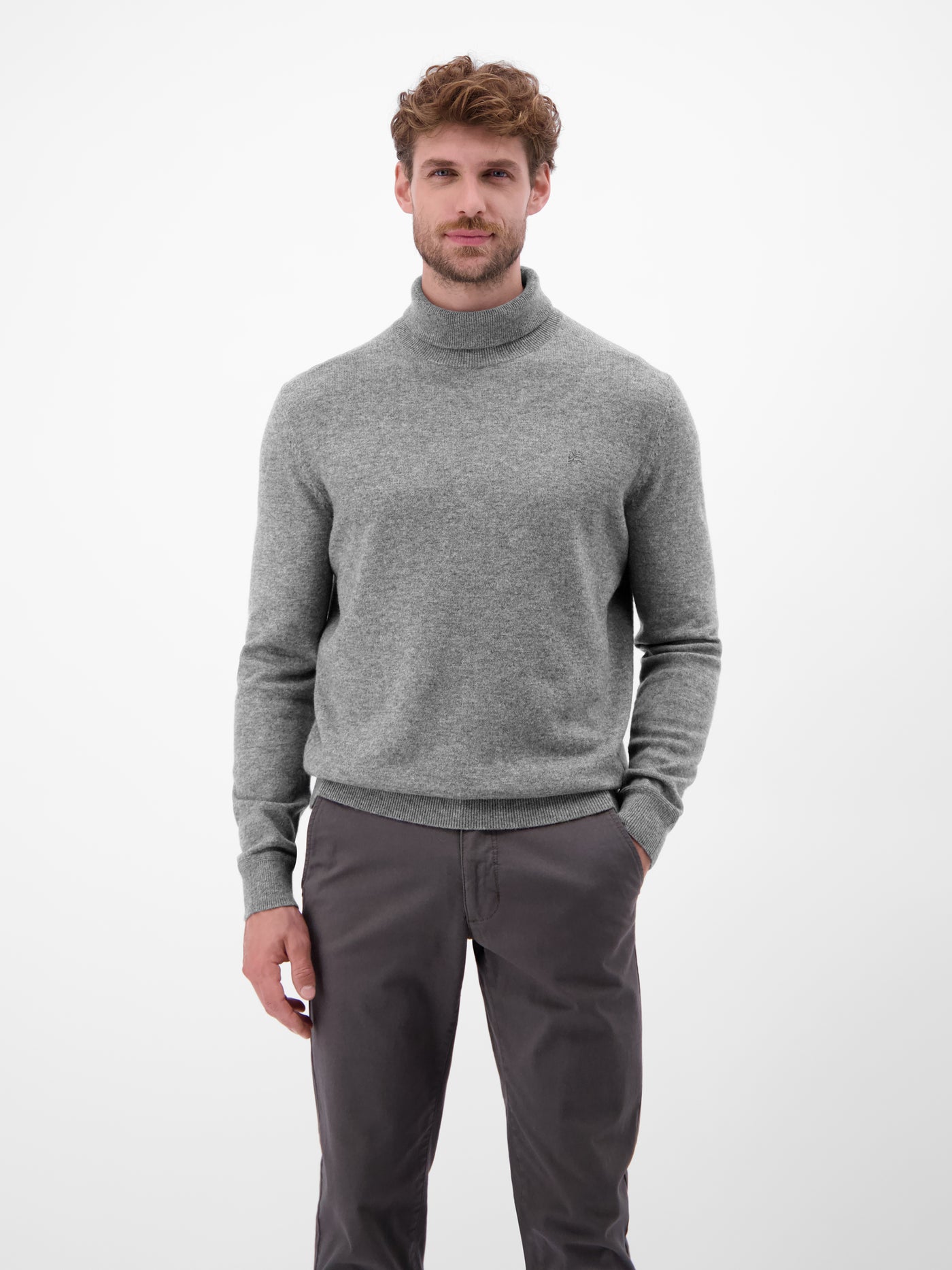 Herren Rollkragenpullover aus Woll-Kaschmir-Mix – lässige Optik, wärmender Tragekomfort - LERROS