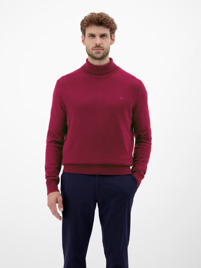 Herren Rollkragenpullover aus Woll-Kaschmir-Mix – lässige Optik, wärmender Tragekomfort - LERROS