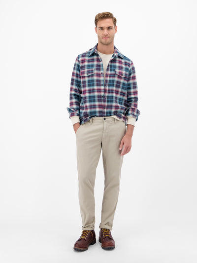 Casual Flanellhemd - weicher Twill, starker Style - LERROS