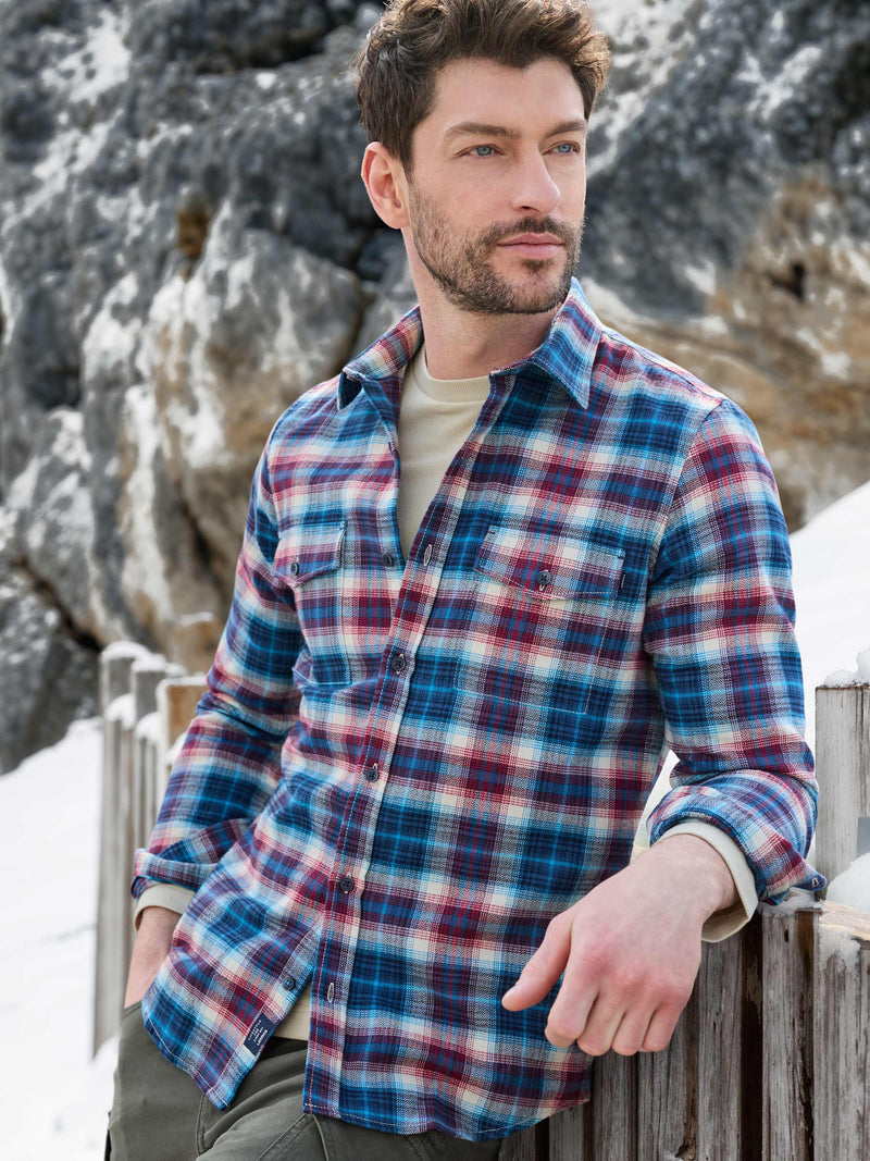 Casual Flanellhemd - weicher Twill, starker Style - LERROS