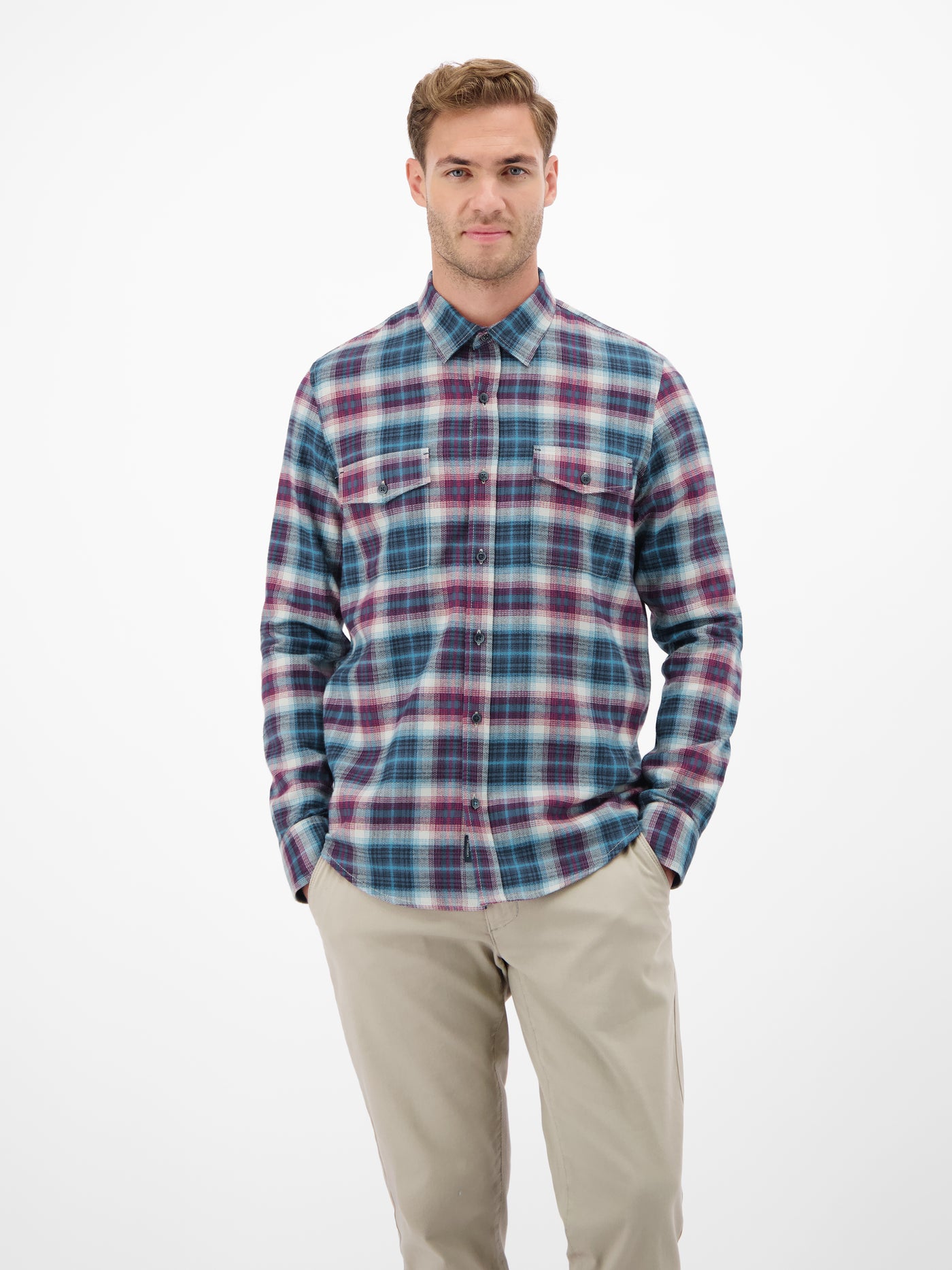 Casual Flanellhemd - weicher Twill, starker Style - LERROS