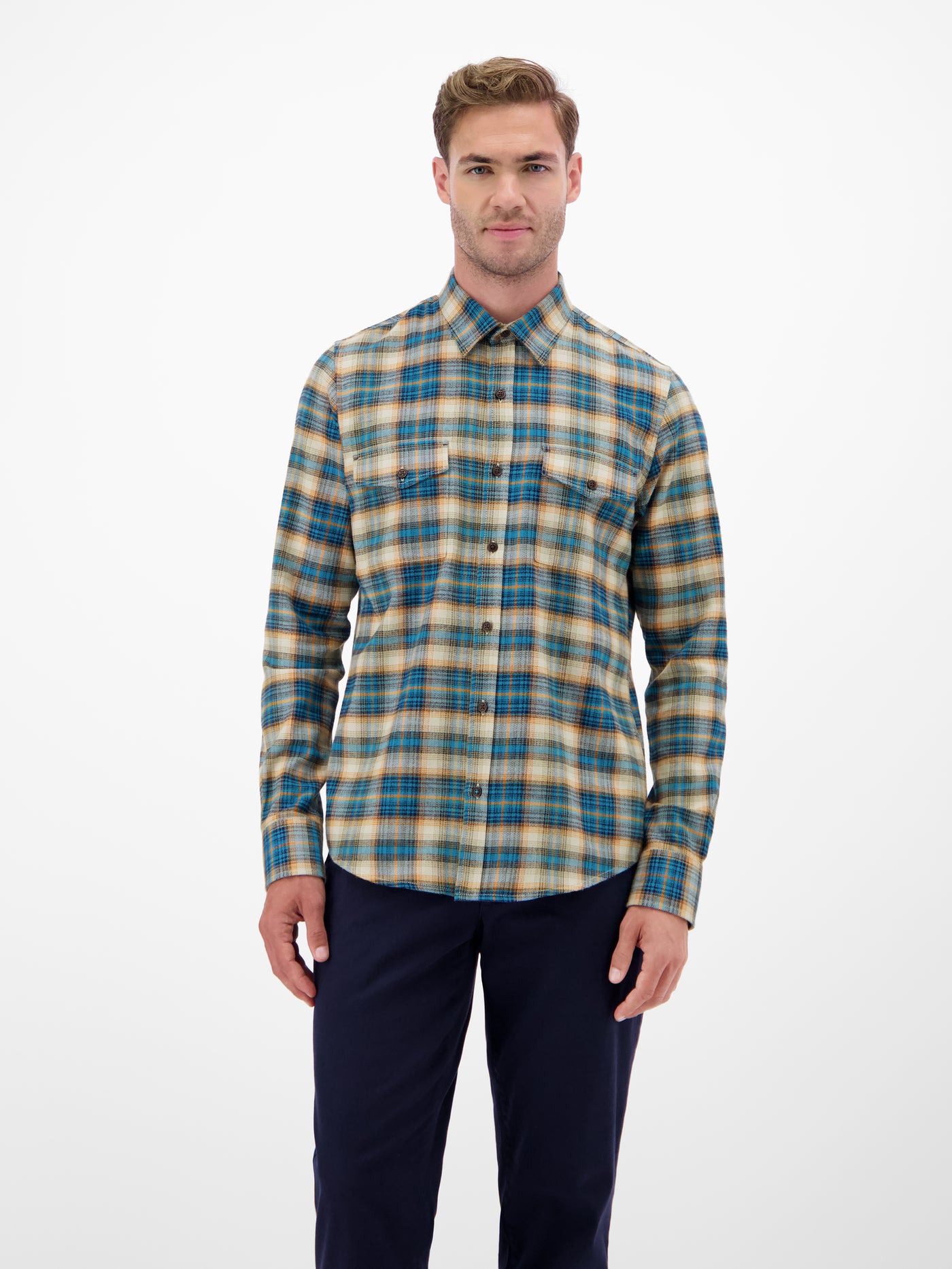 Casual Flanellhemd - weicher Twill, starker Style - LERROS