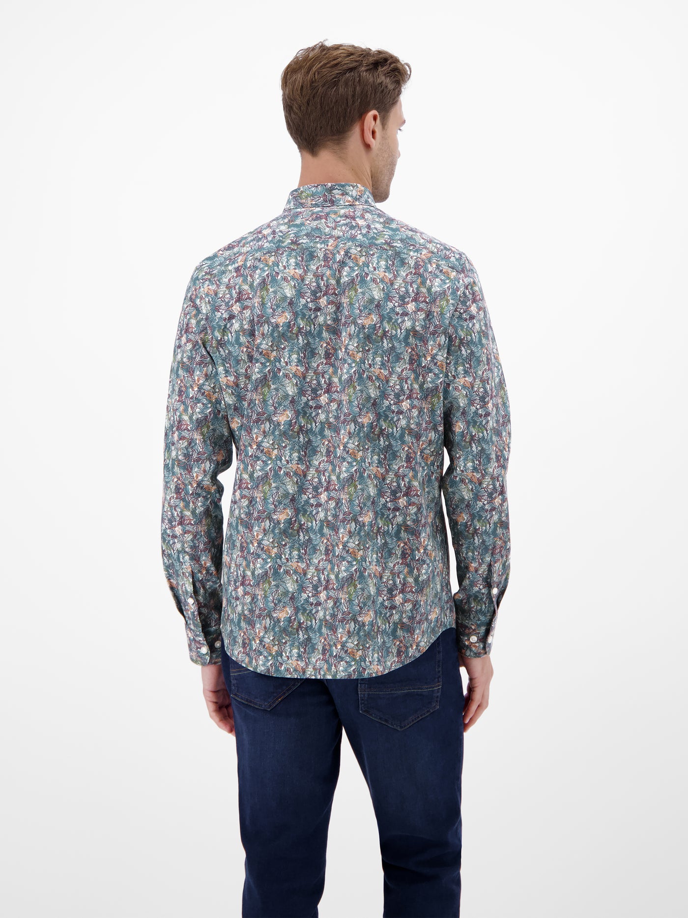 Grafisch inszeniertes Poplinhemd für Herren - LERROS