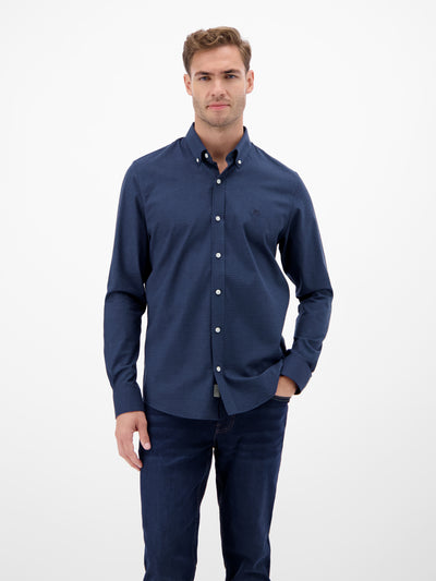 Karo Flannel-Stretchhemd - for every day - LERROS