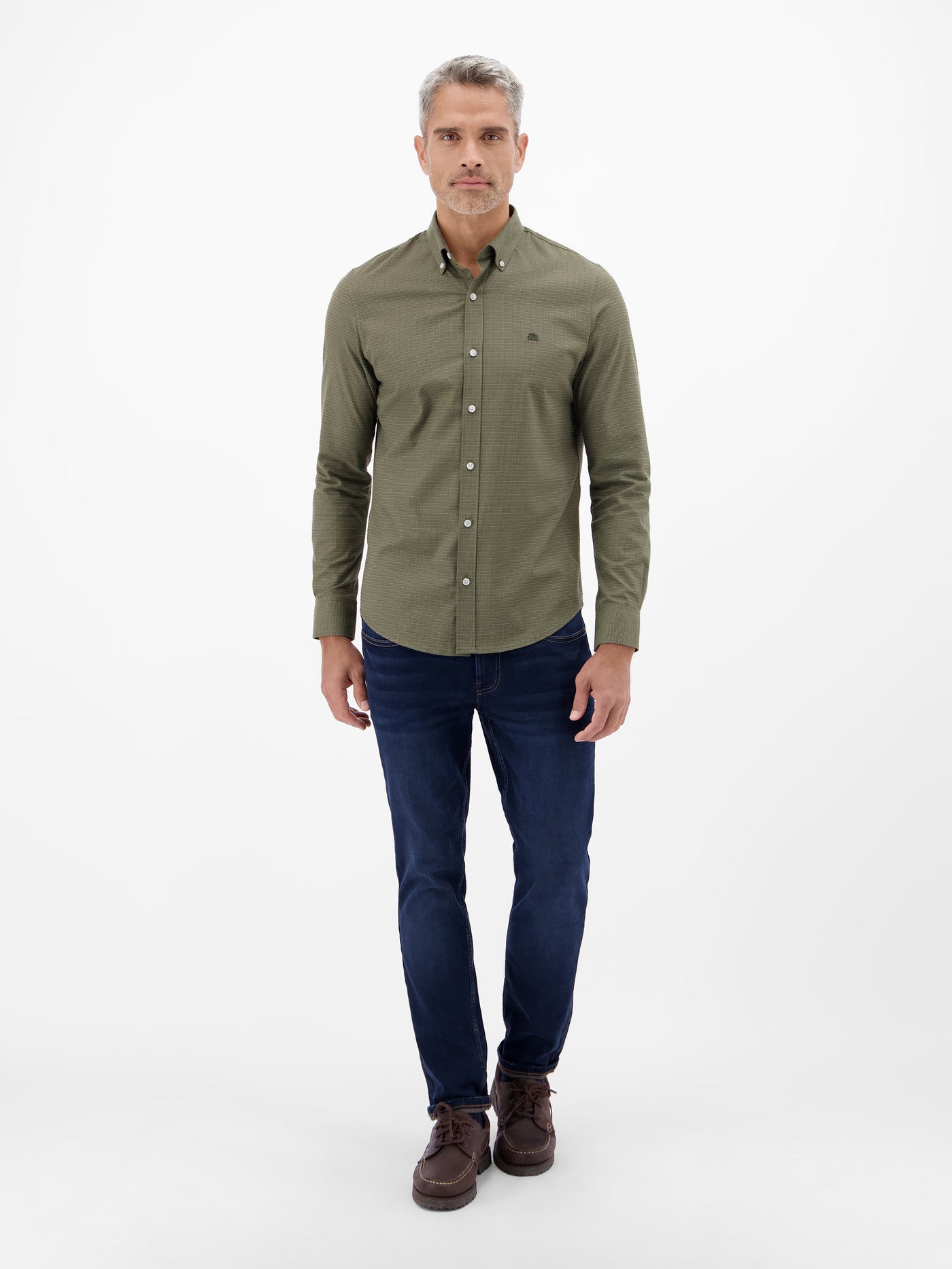 Karo Flannel-Stretchhemd - for every day - LERROS