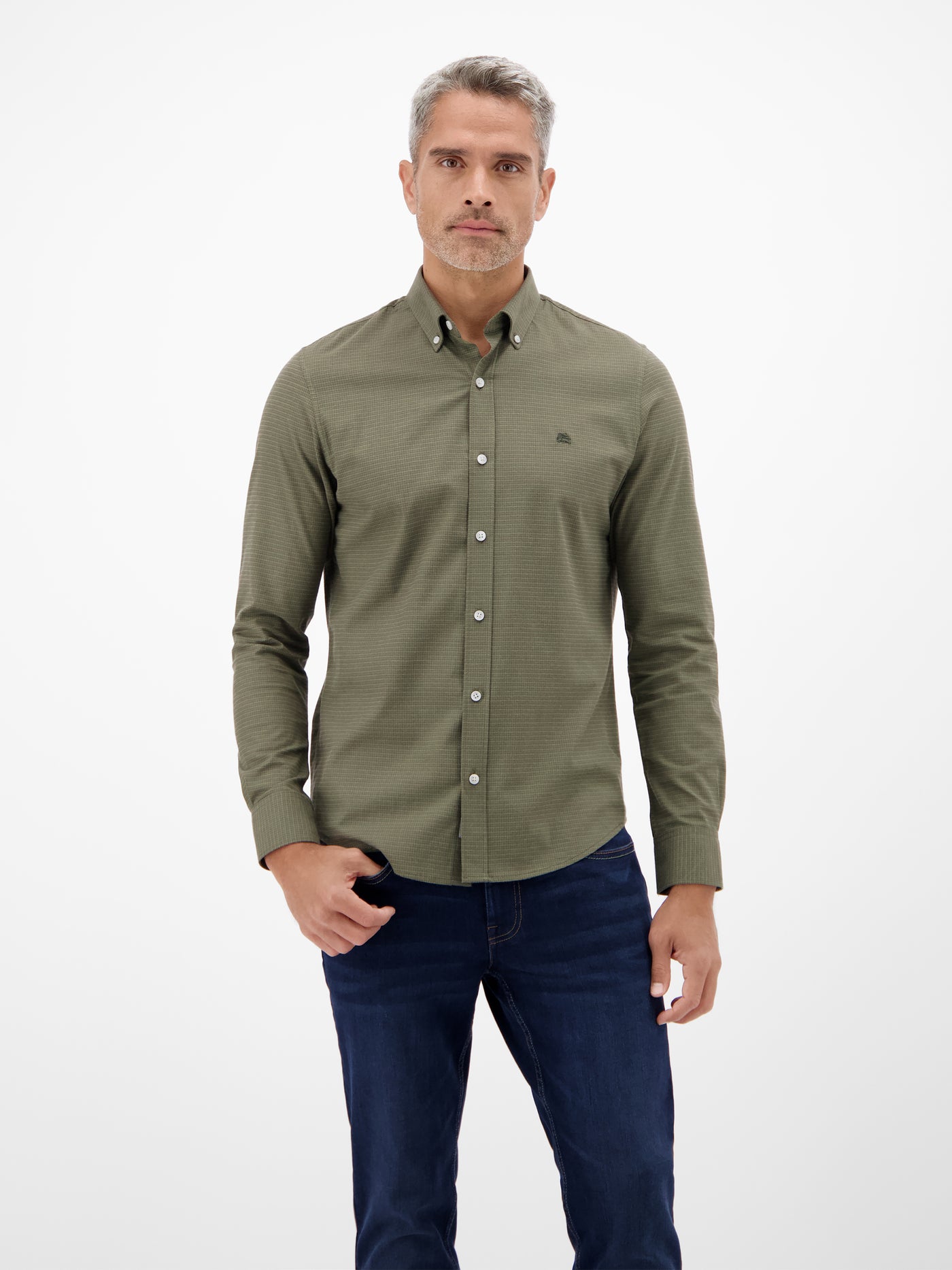 Karo Flannel-Stretchhemd - for every day - LERROS