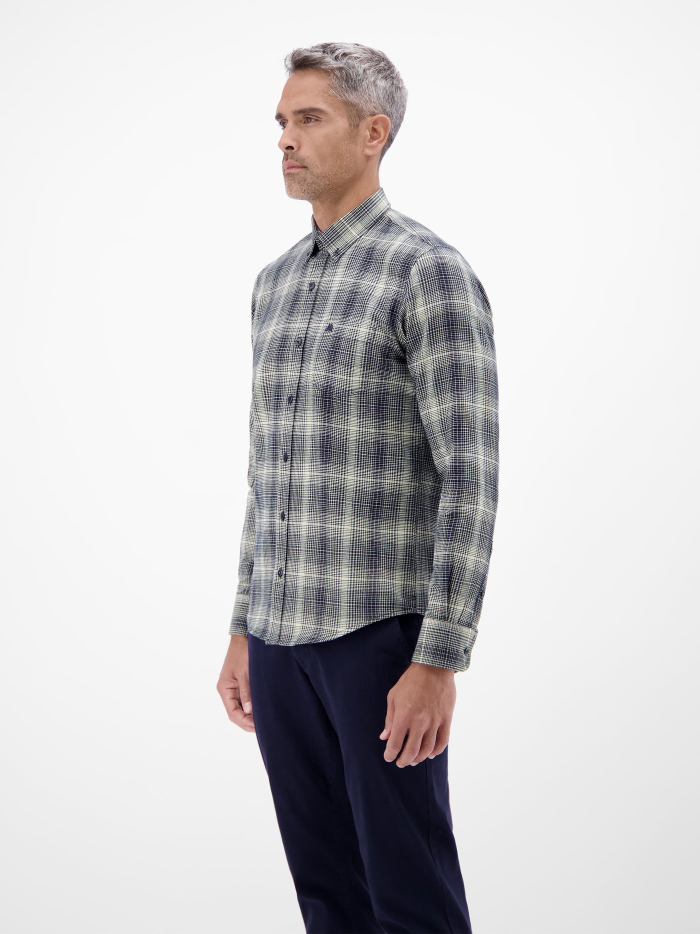 Herren Flannelhemd - kariert, weich und stylisch - LERROS