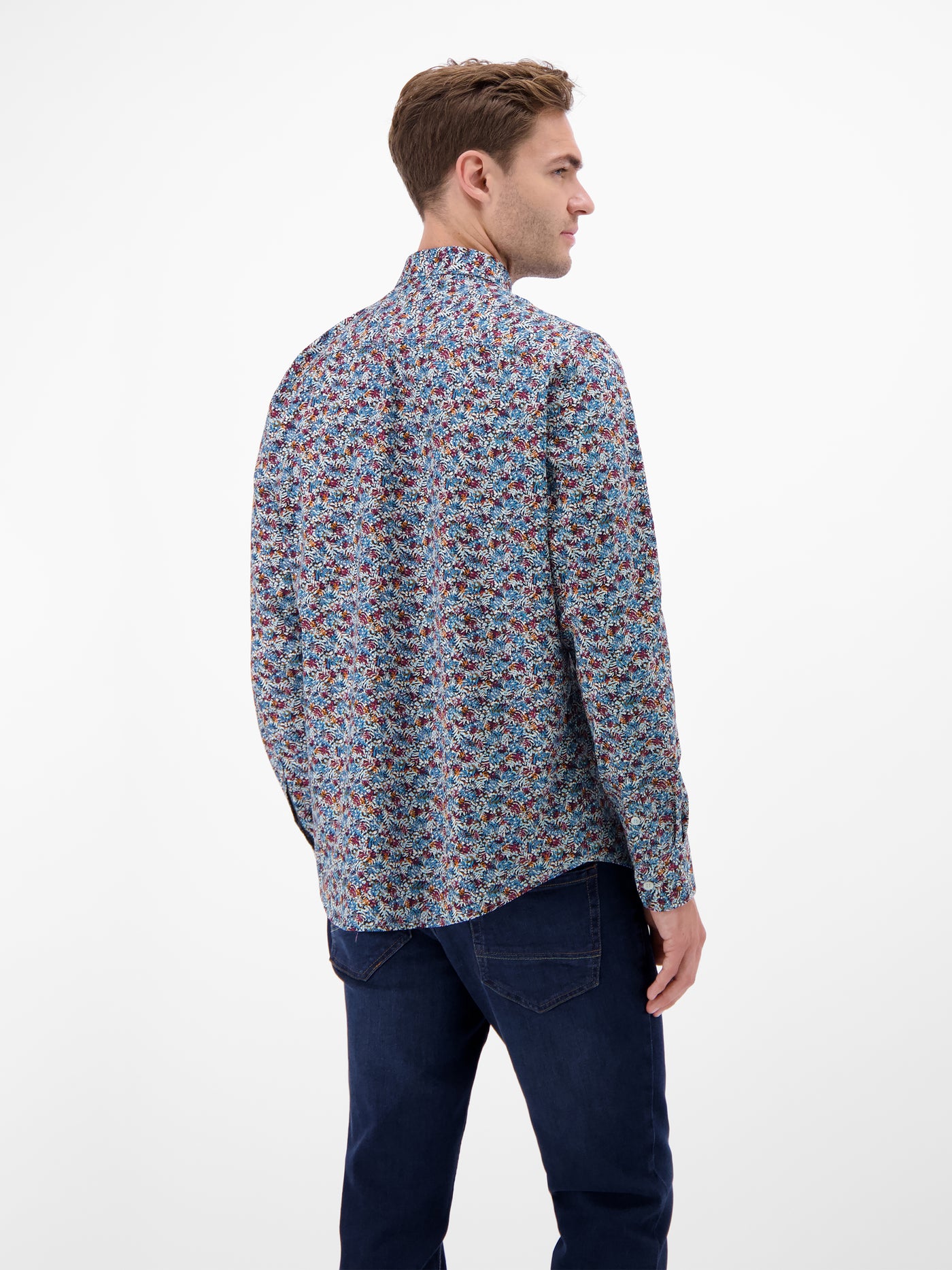 Poplin-Herrenhemd, modisch gestyled - LERROS