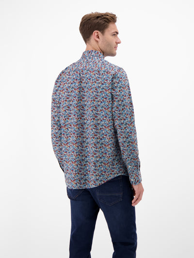 Poplin-Herrenhemd, modisch gestyled - LERROS