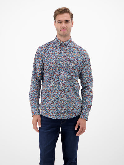 Poplin-Herrenhemd, modisch gestyled - LERROS