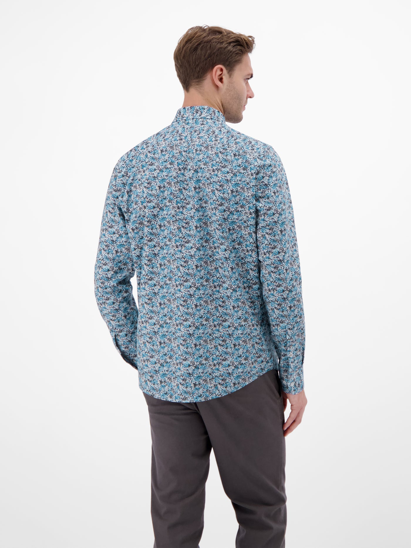 Poplin-Herrenhemd, modisch gestyled - LERROS