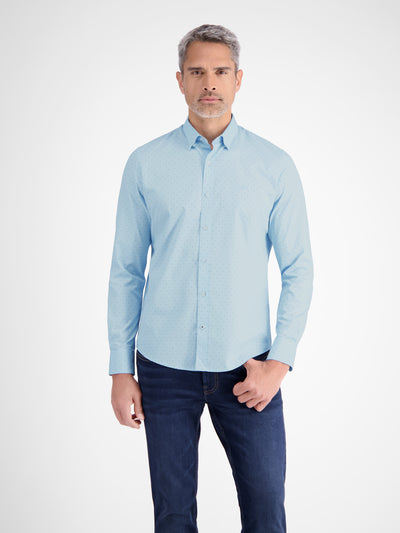 Stylisches Poplinhemd, modisch gemustert - LERROS