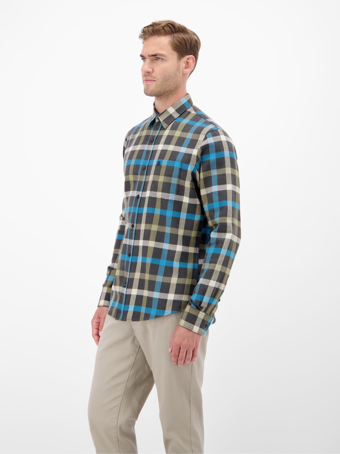 Stylisches Flannelhemd, klassisch kariert - LERROS