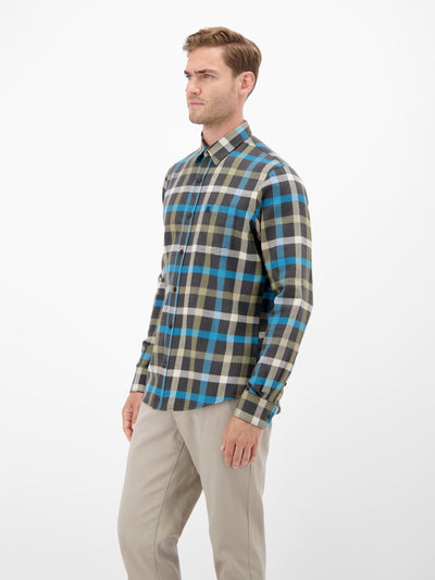 Stylisches Flannelhemd, klassisch kariert - LERROS