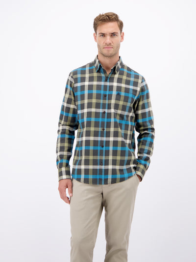 Stylisches Flannelhemd, klassisch kariert - LERROS