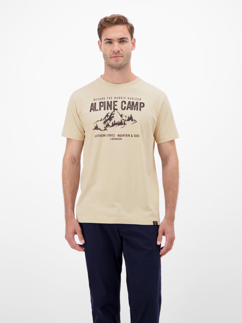 Herren T-Shirt mit Outdoorprint - LERROS
