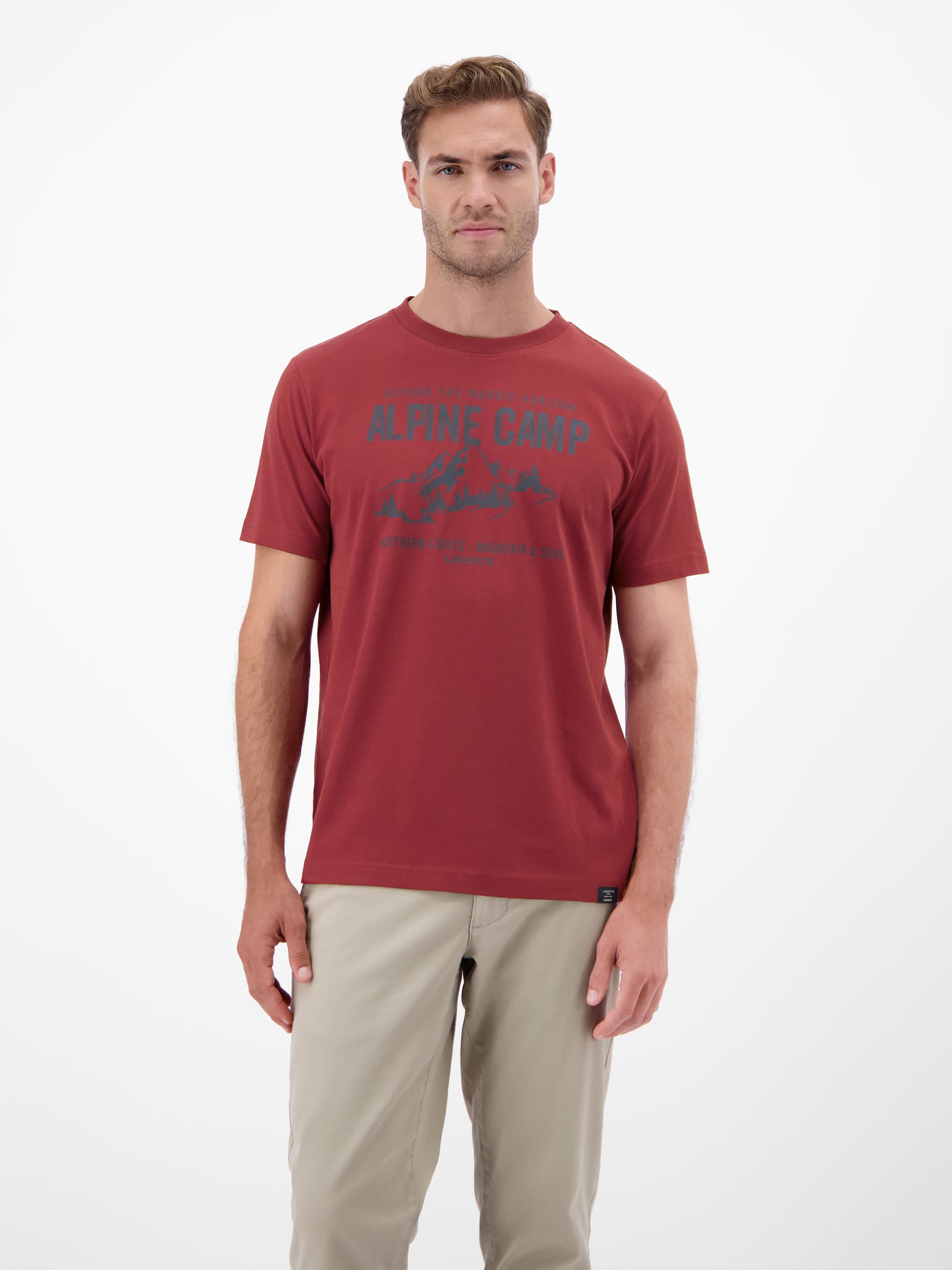 Herren T-Shirt mit Outdoorprint - LERROS