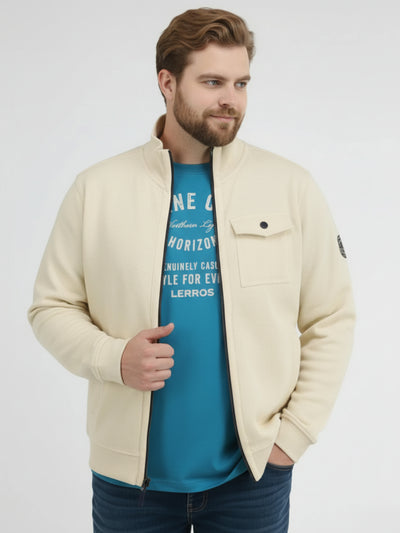 Sweatjacke in Übergrößen, modisch-sportiv - LERROS