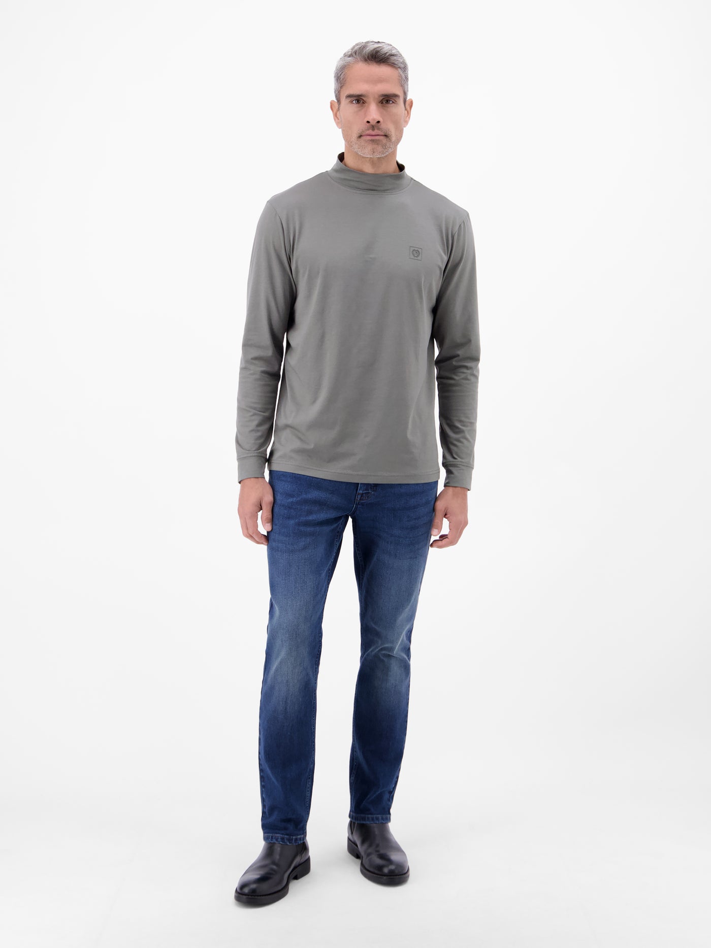 Herren-Shirt mit modischem Turtleneck - LERROS