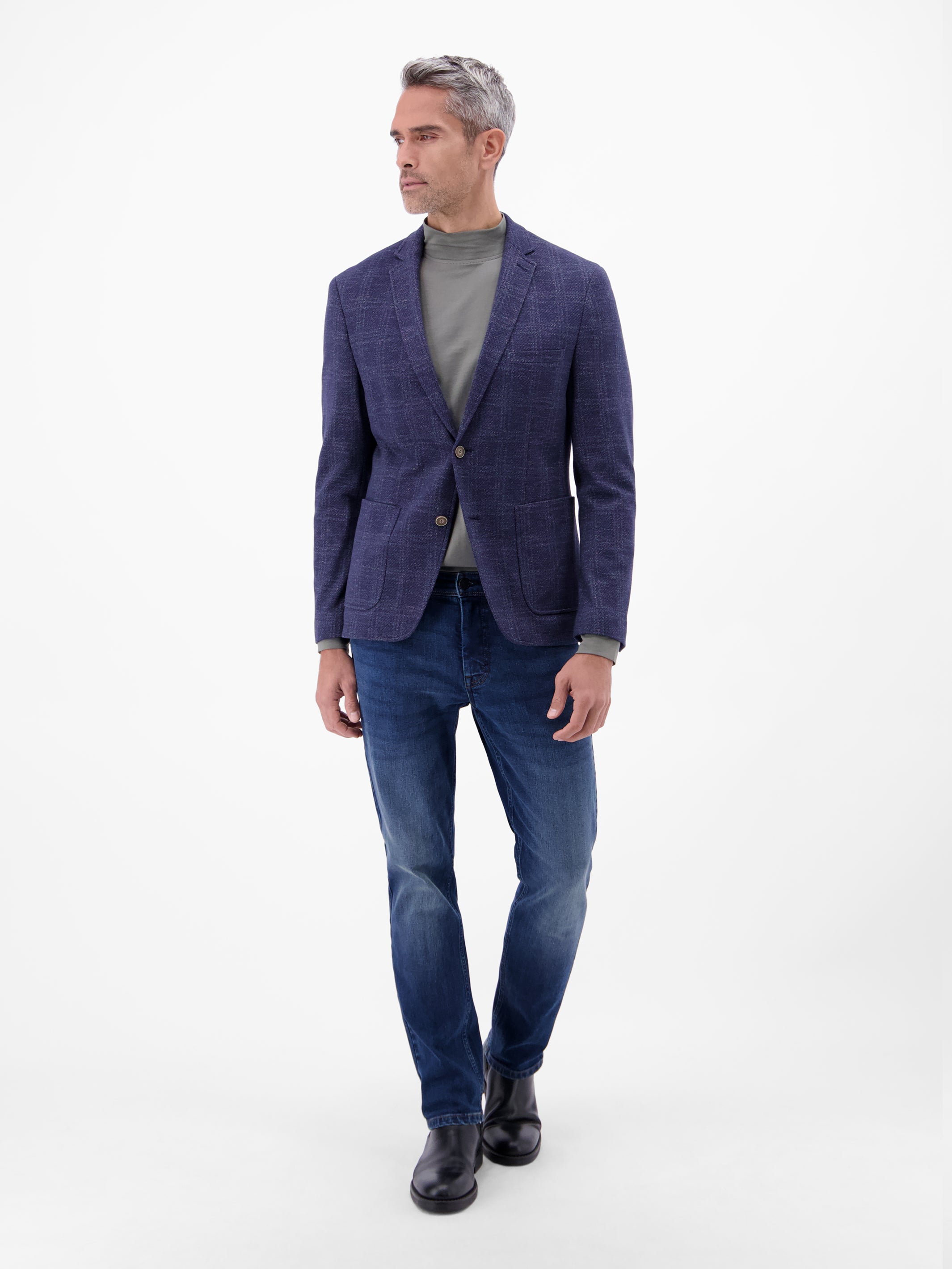 Herren-Shirt mit modischem Turtleneck - LERROS