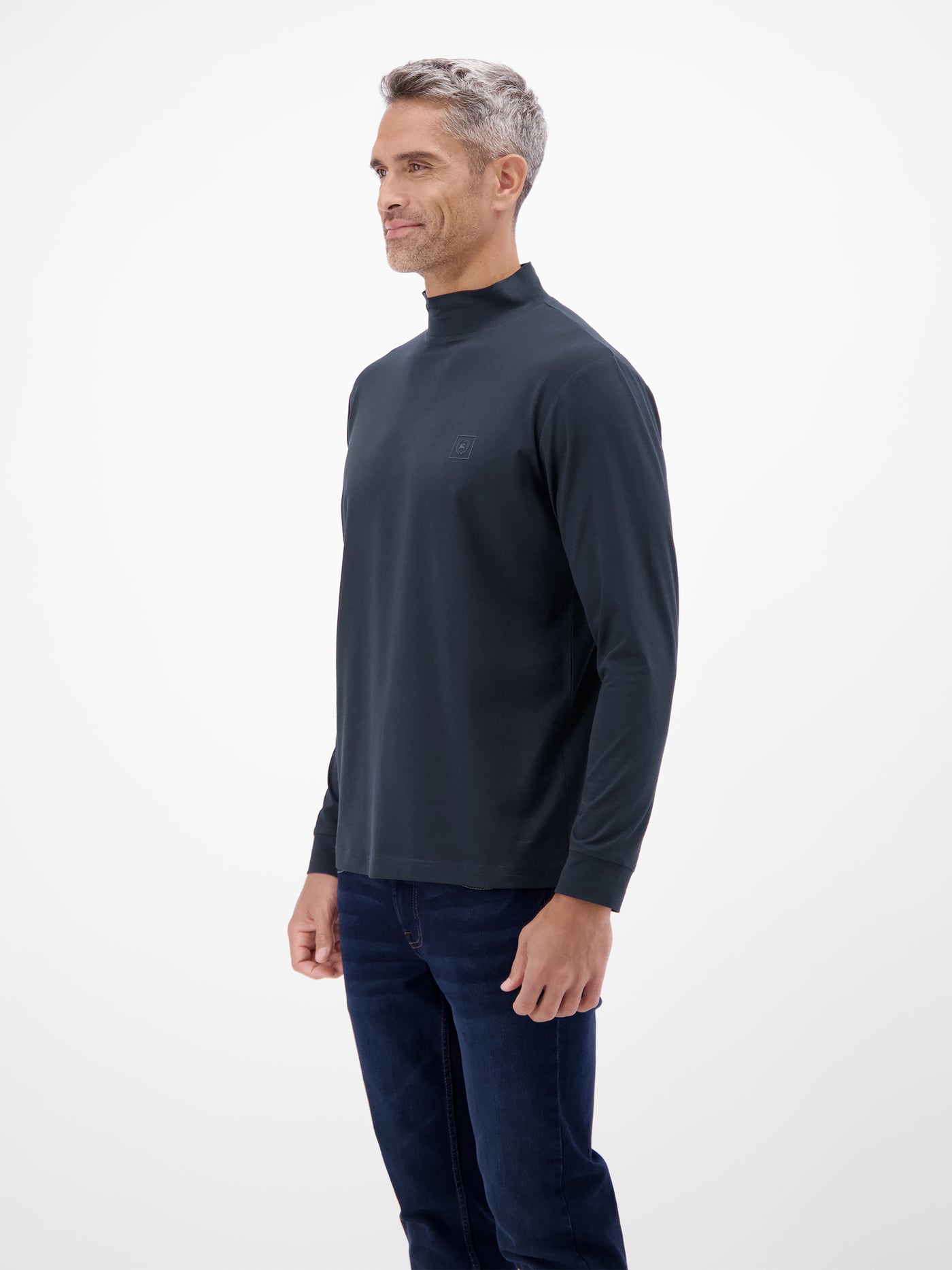 Herren-Shirt mit modischem Turtleneck - LERROS