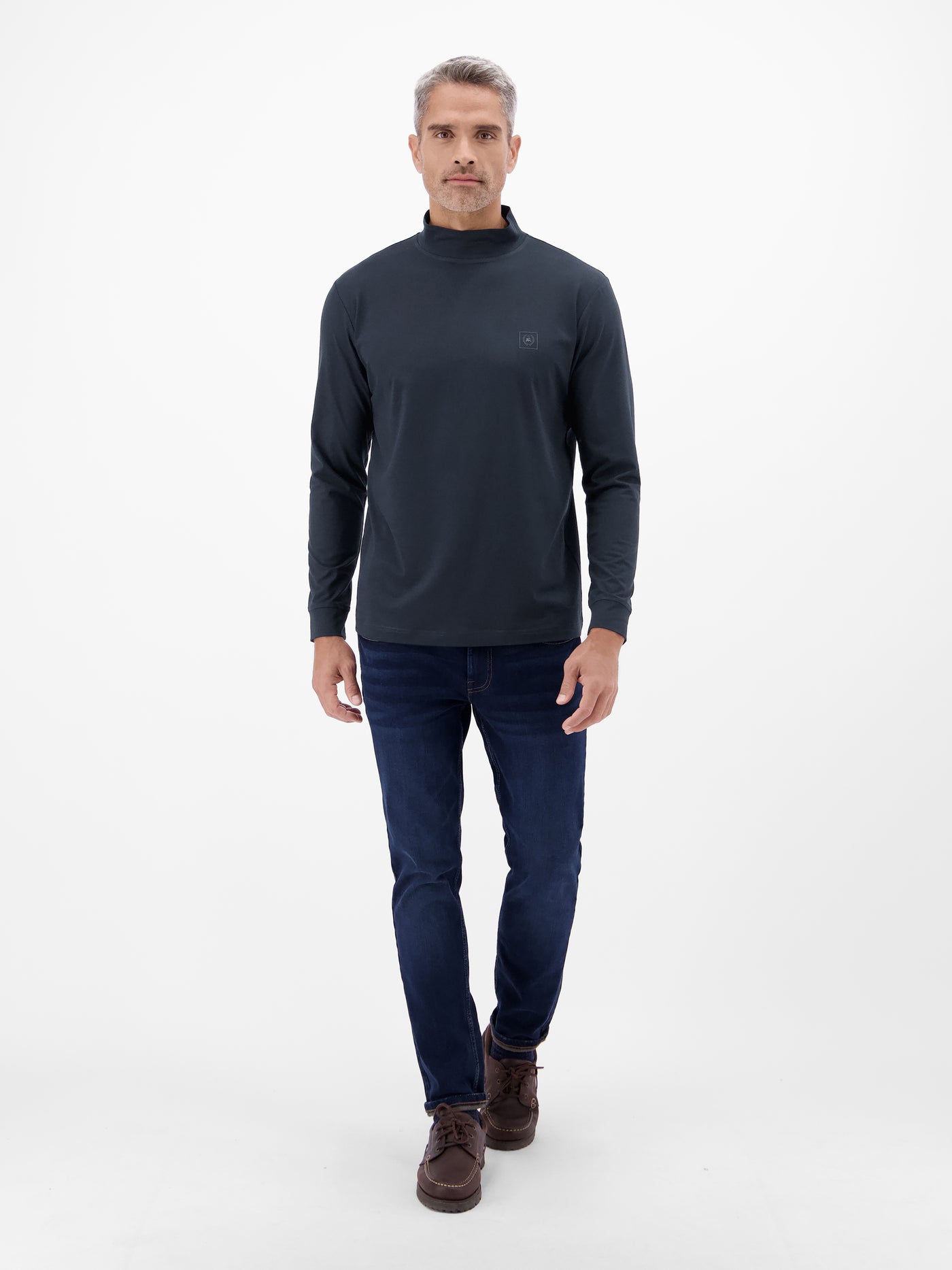 Herren-Shirt mit modischem Turtleneck - LERROS