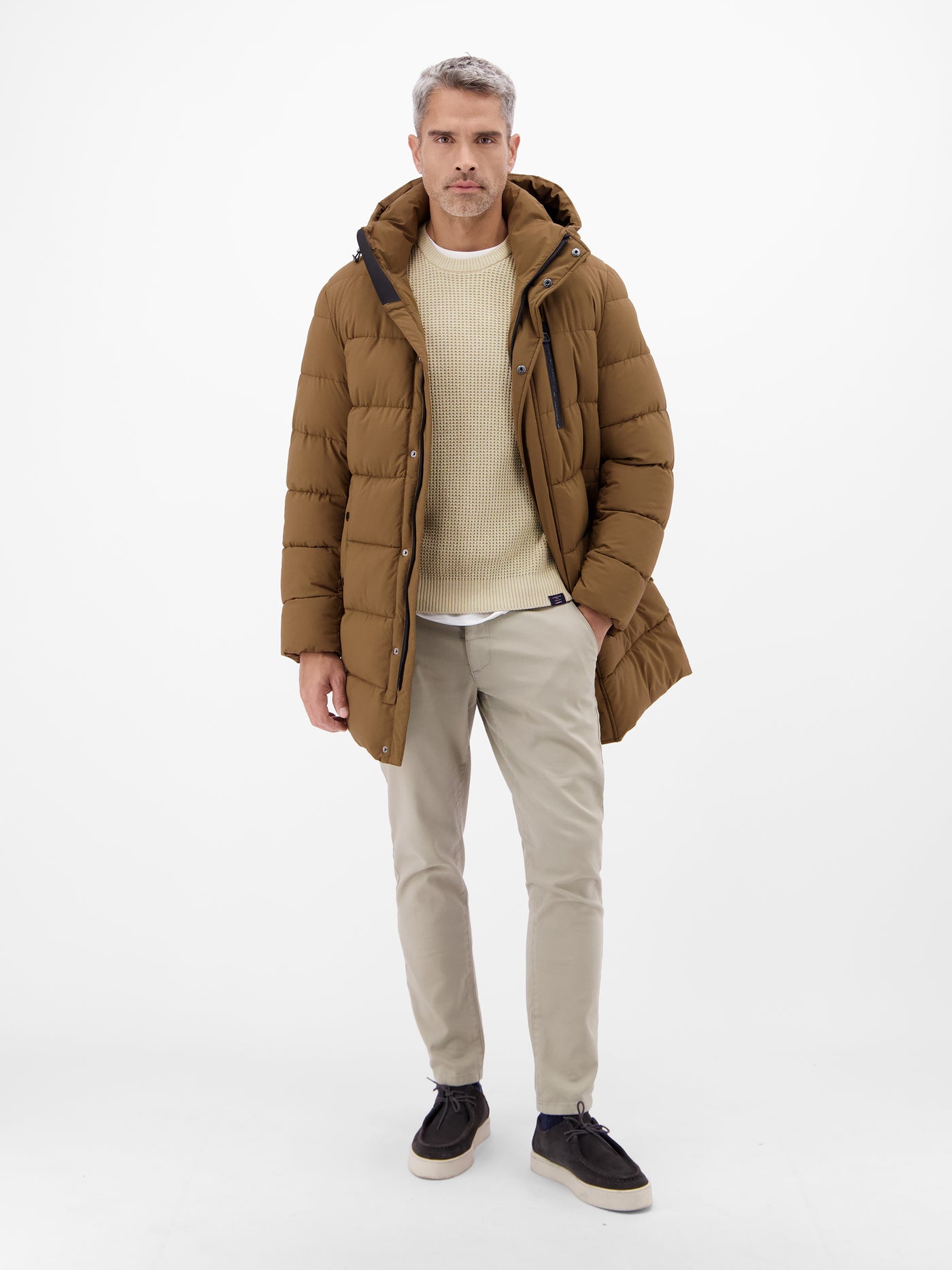 Herren Crewneck-Stricker in Strukturqualität - LERROS