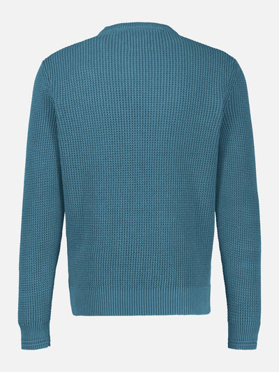 Herren Crewneck-Stricker in Strukturqualität - LERROS